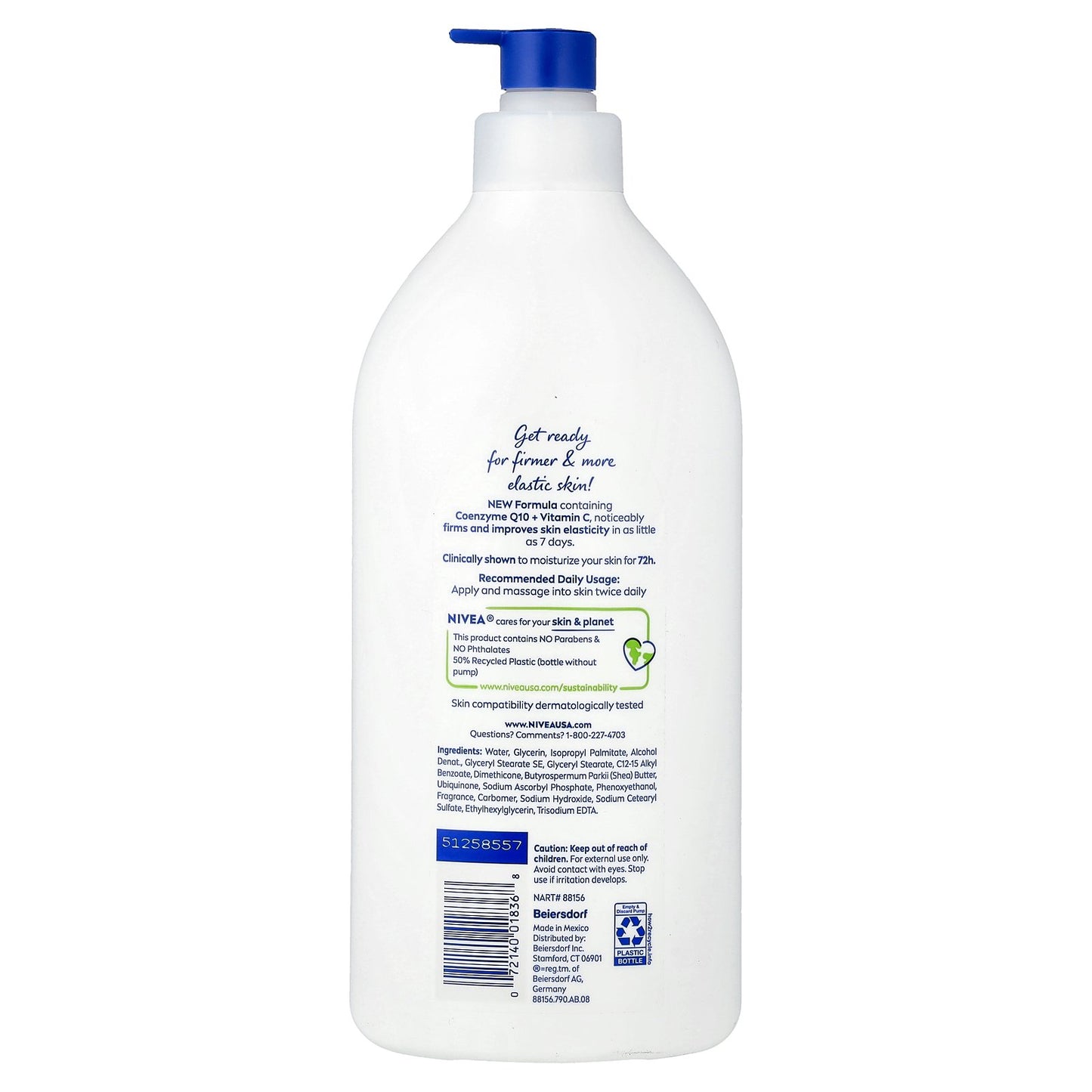 Nivea, Skin Firming Body Lotion, Normal to Dry Skin, 33.8 fl oz (1,000 ml)