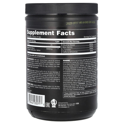 Animal, Fury® Essentials, Pre Workout, Blue Raspberry, 1.09 lb (495 g)