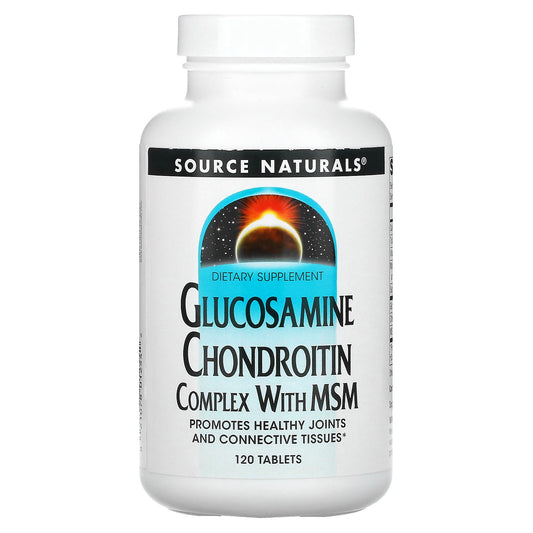 Source Naturals, Glucosamine Chondroitin Complex With MSM, 120 Tablets