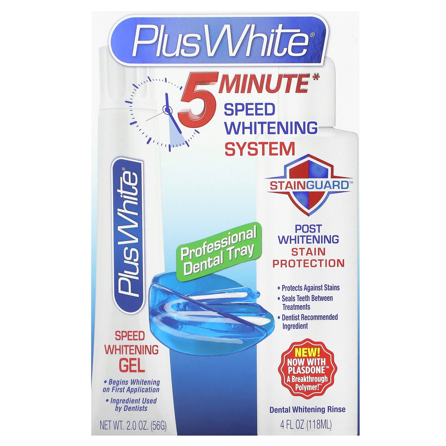 Plus White, 5 Minute Speed Whitening System, 1 Kit