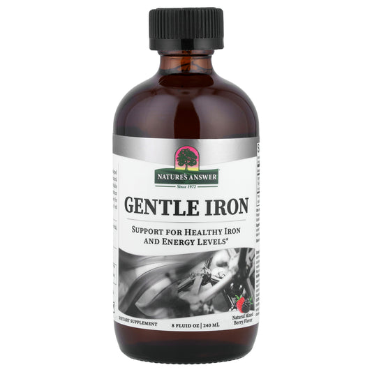 Nature's Answer, Gentle Iron, Natural Mixed Berry, 8 fl oz (240 ml)