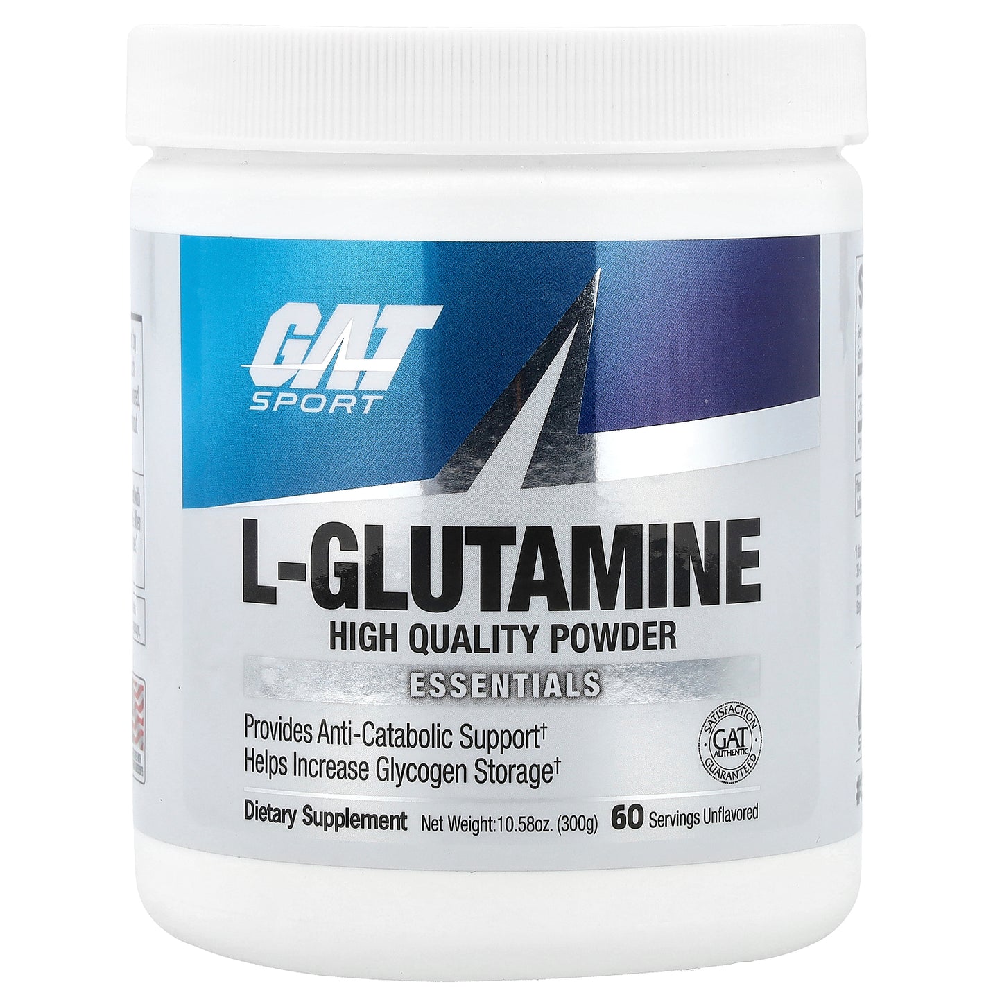 GAT, L-Glutamine, Unflavored, 10.58 oz (300 g)
