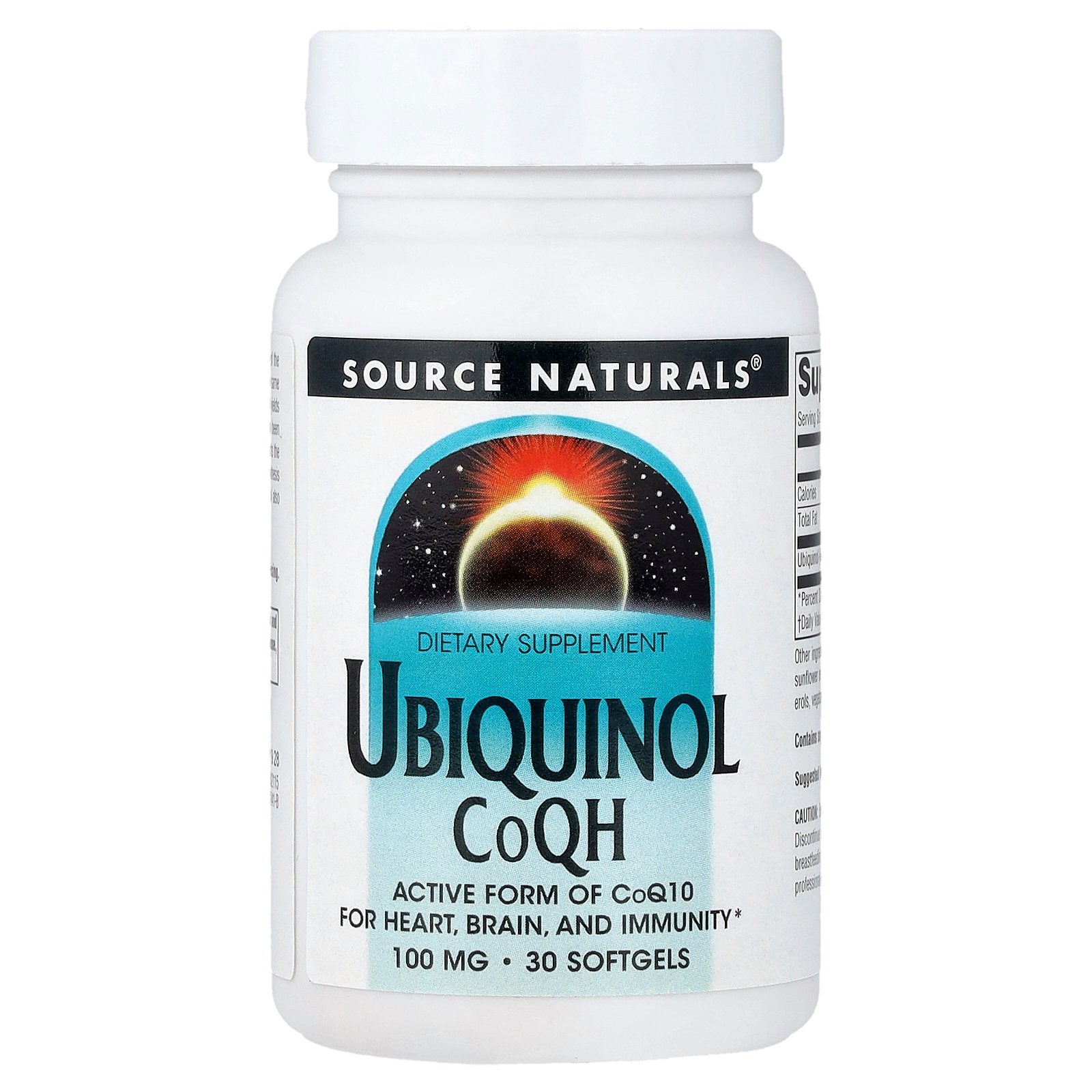 Source Naturals, Ubiquinol, CoQH, 100 mg, 30 Softgels