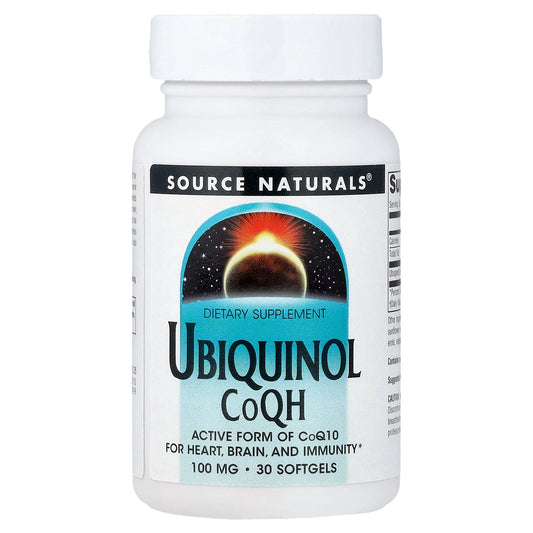 Source Naturals, Ubiquinol, CoQH, 100 mg, 30 Softgels