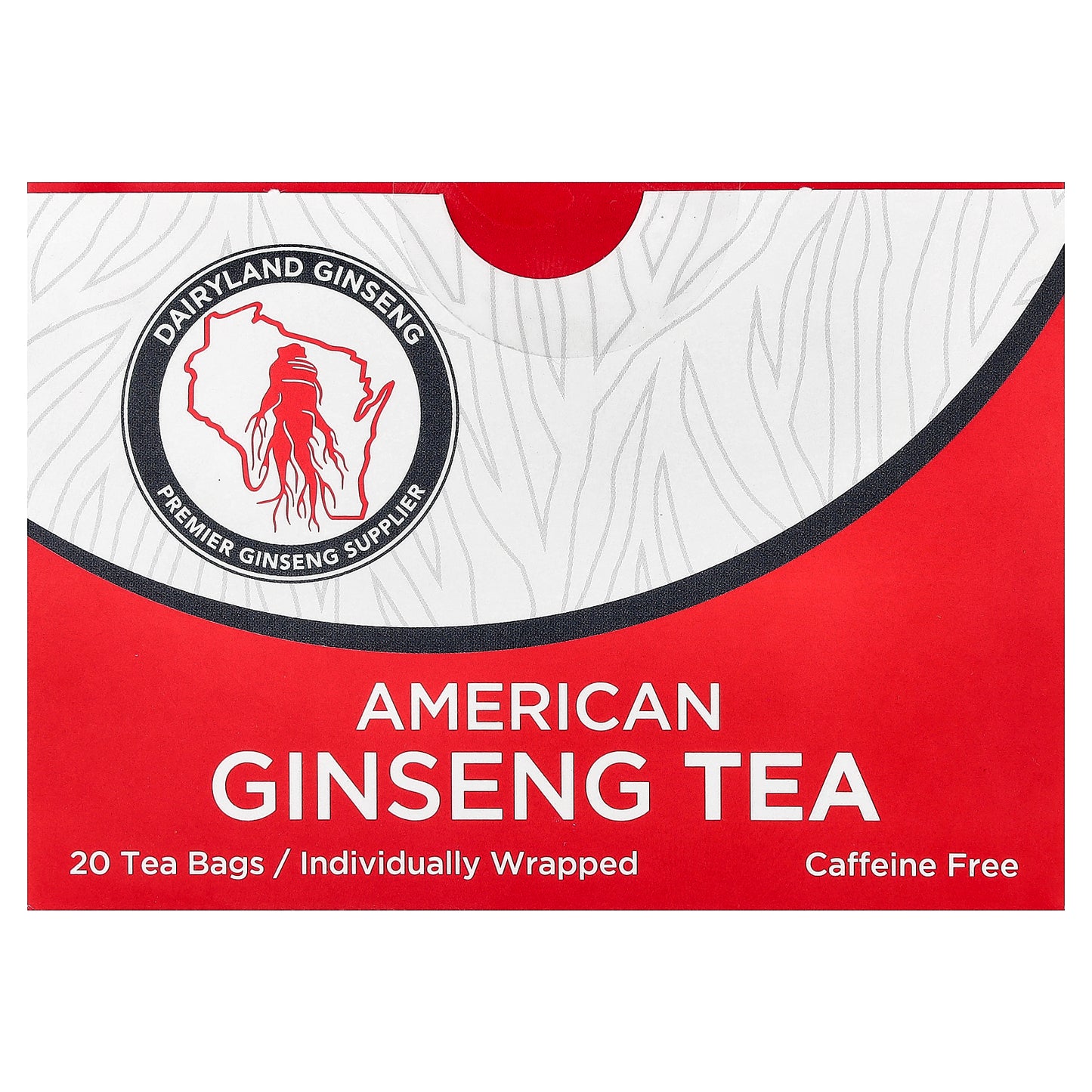 Dairyland Ginseng, American Ginseng Tea, Caffeine Free , 20 Tea Bags