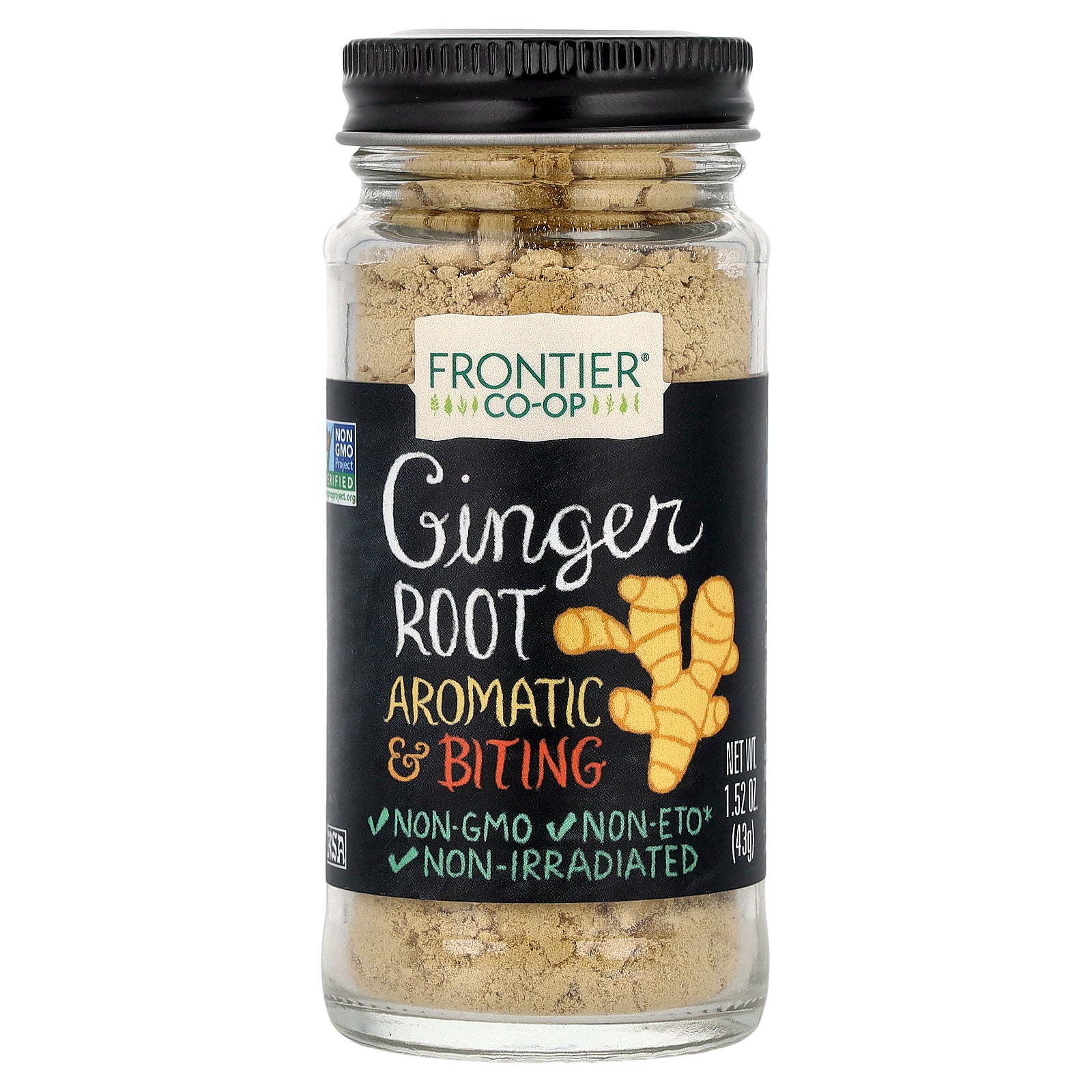 Frontier Co-op, Ginger Root, 1.52 oz (43 g)