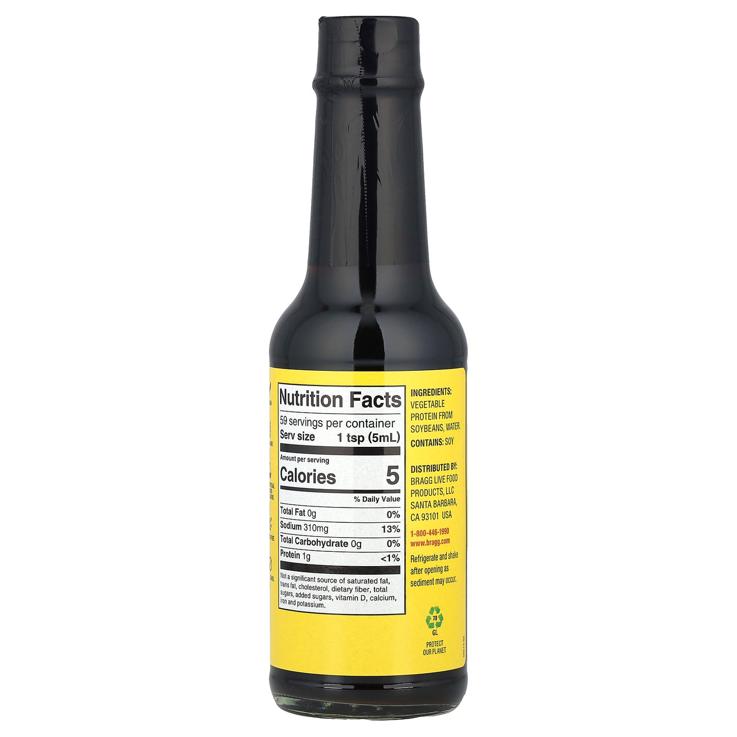 Bragg, Liquid Aminos, Soy Protein Seasoning, 10 fl oz (296 ml)