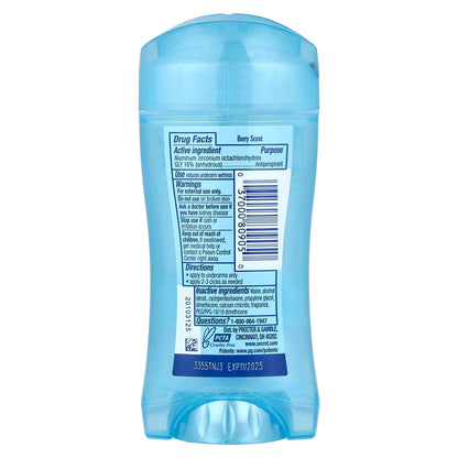 Secret, 48 Hour Clear Gel, Antiperspirant/Deodorant, Refreshing Berry, 2.6 oz (73 g)