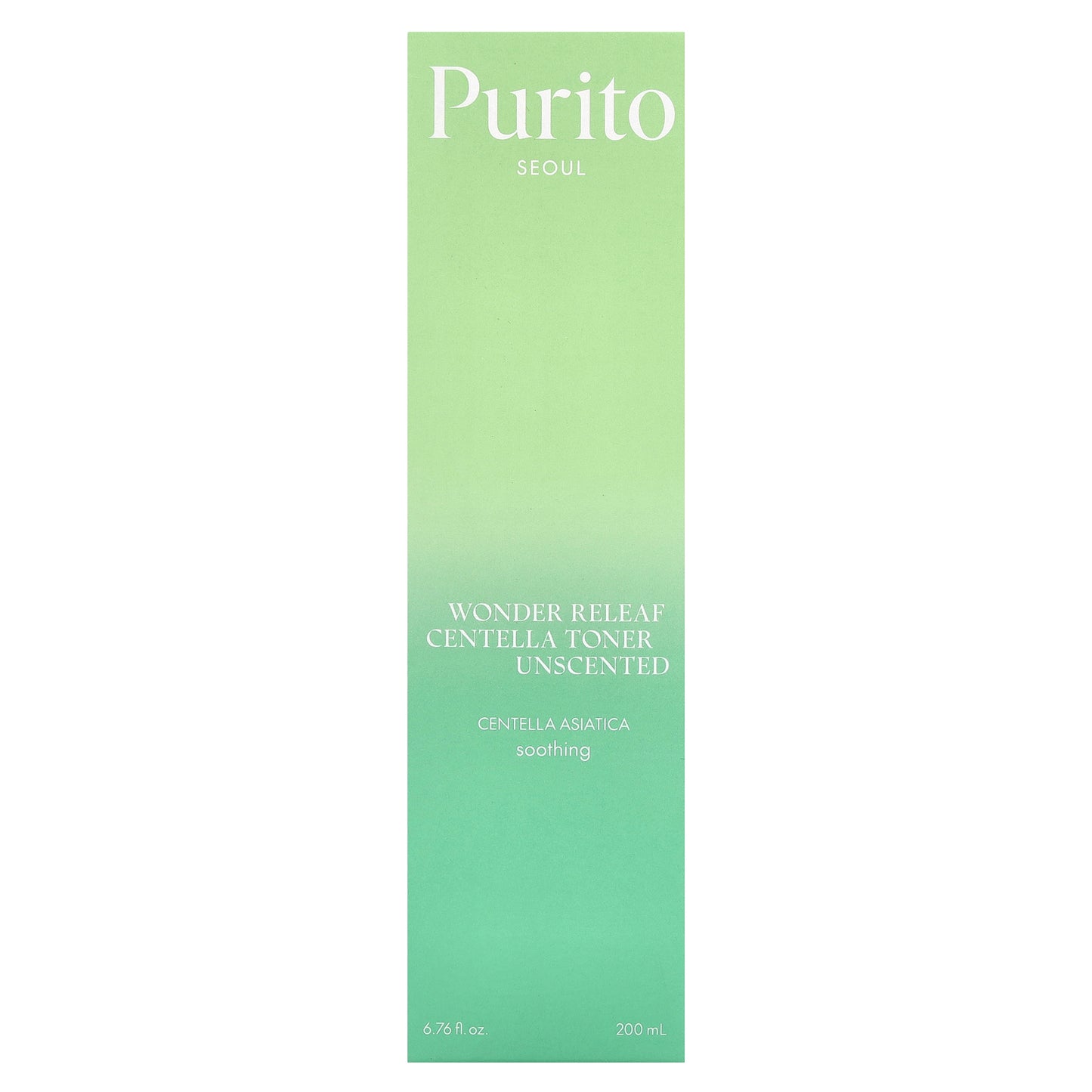 Purito, Wonder Releaf Centella Toner, Unscented, 6.76 fl oz (200 ml)