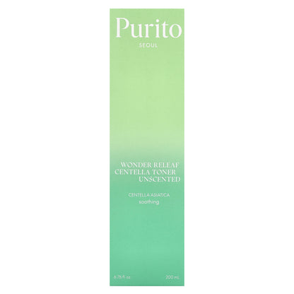 Purito, Wonder Releaf Centella Toner, Unscented, 6.76 fl oz (200 ml)