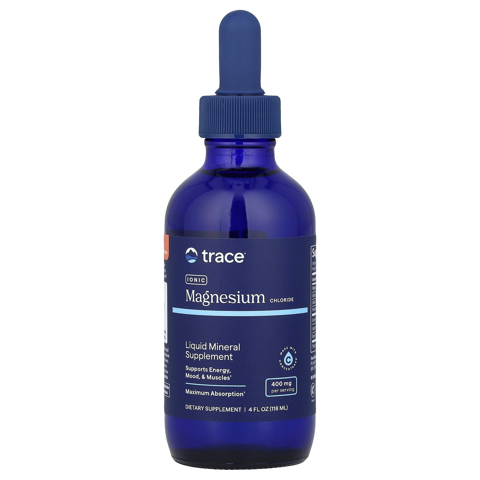 Trace, Ionic Magnesium Chloride, 400 mg, 4 fl oz ( 118 ml)