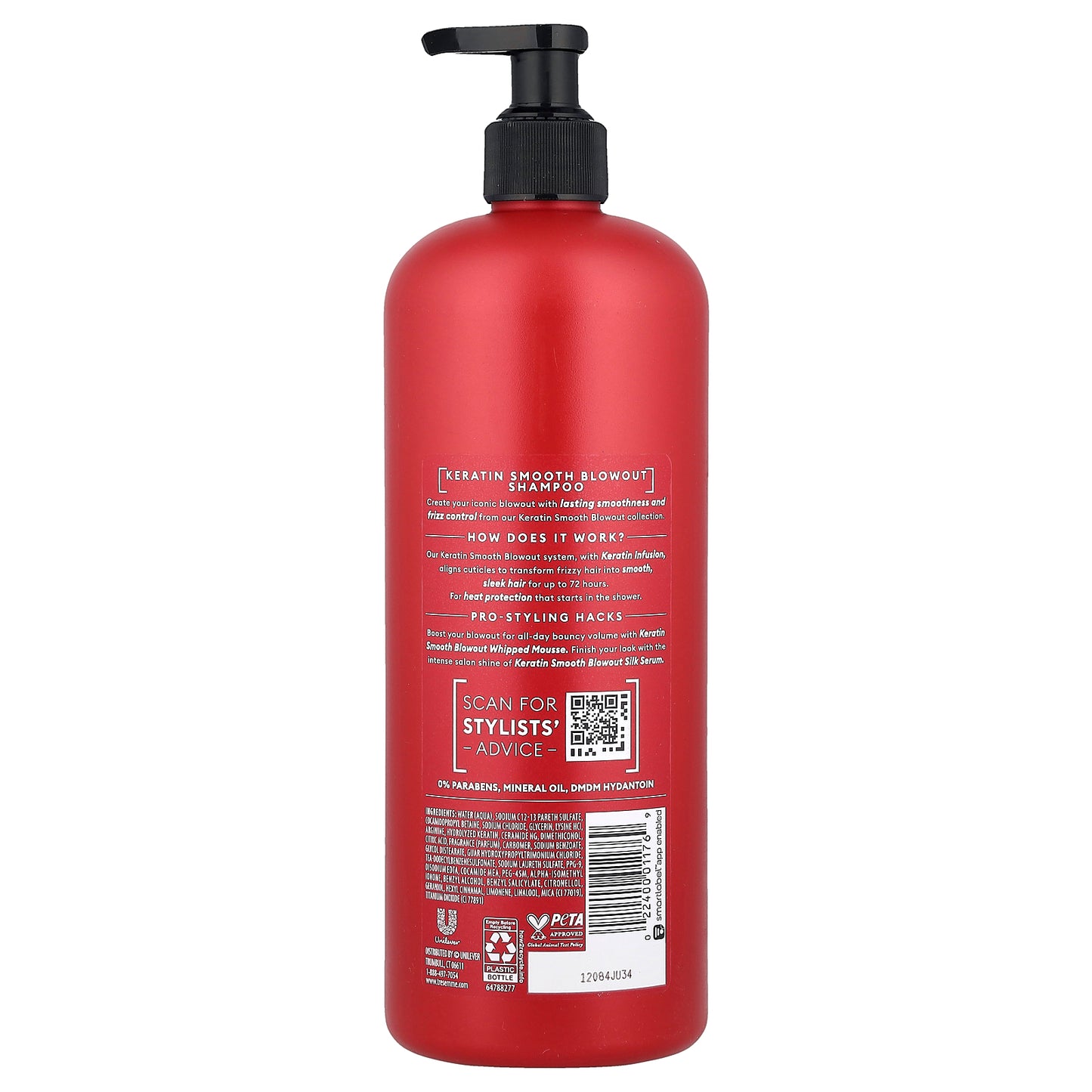 TRESemmé, Keratin Smooth Blowout Shampoo, 28 fl oz (828 ml)