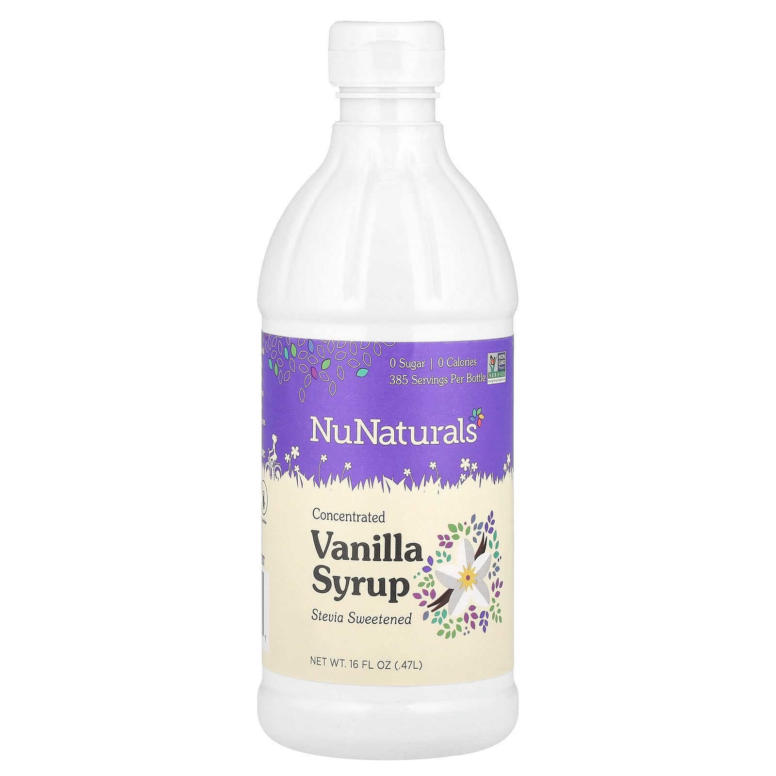 NuNaturals, Concentrated Vanilla Syrup, 16 fl oz (0.47 l)