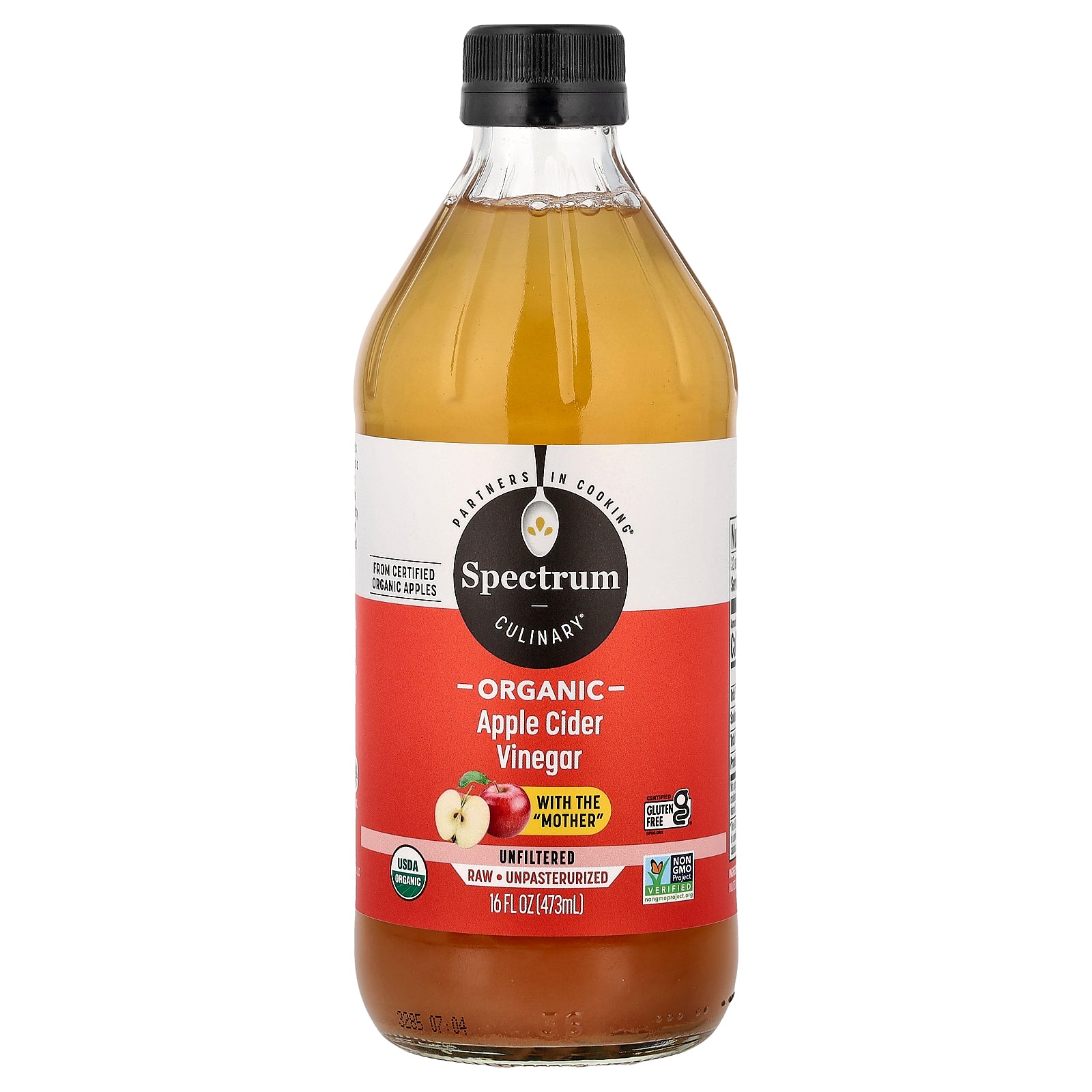Spectrum Culinary, Organic Apple Cider Vinegar, Unfiltered, 16 fl oz (473 ml)