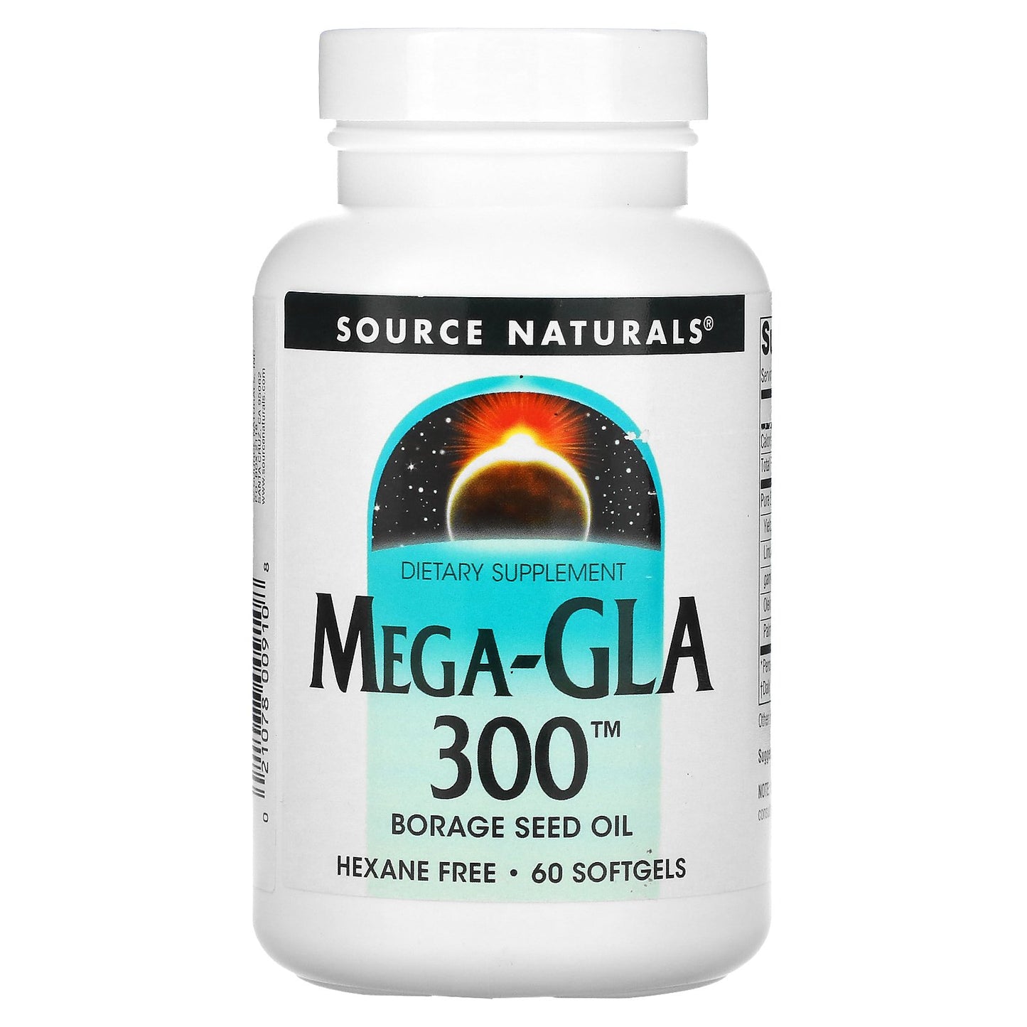 Source Naturals, Mega-GLA 300, 60 Softgels