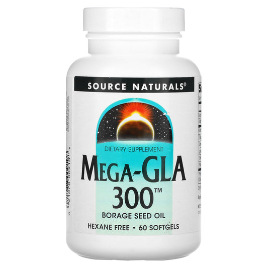 Source Naturals, Mega-GLA 300, 60 Softgels