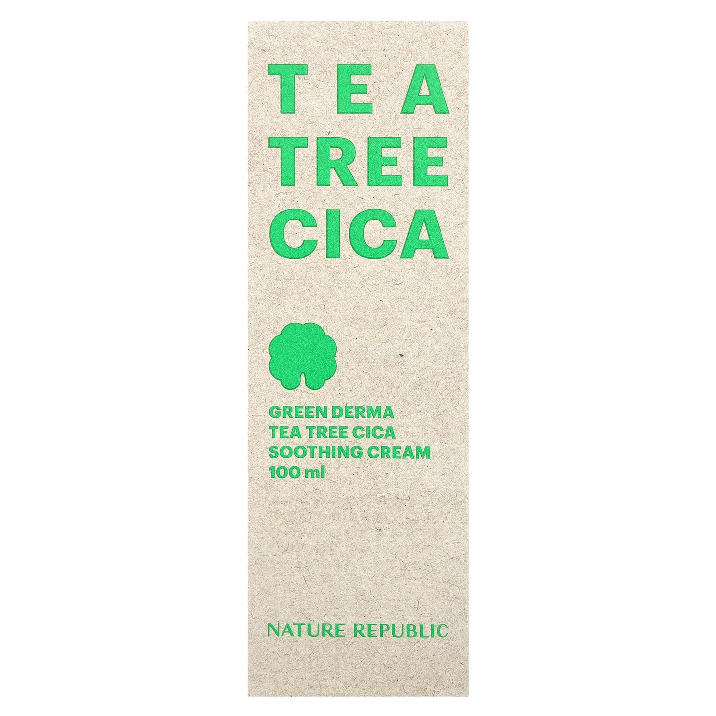 Nature Republic, Green Derma Tea Tree Cica, Soothing Cream, 3.38 fl oz (100 ml)