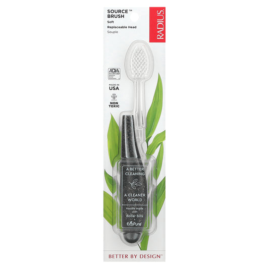 RADIUS, Source Brush, Soft, Replaceable Head, 1 Toothbrush