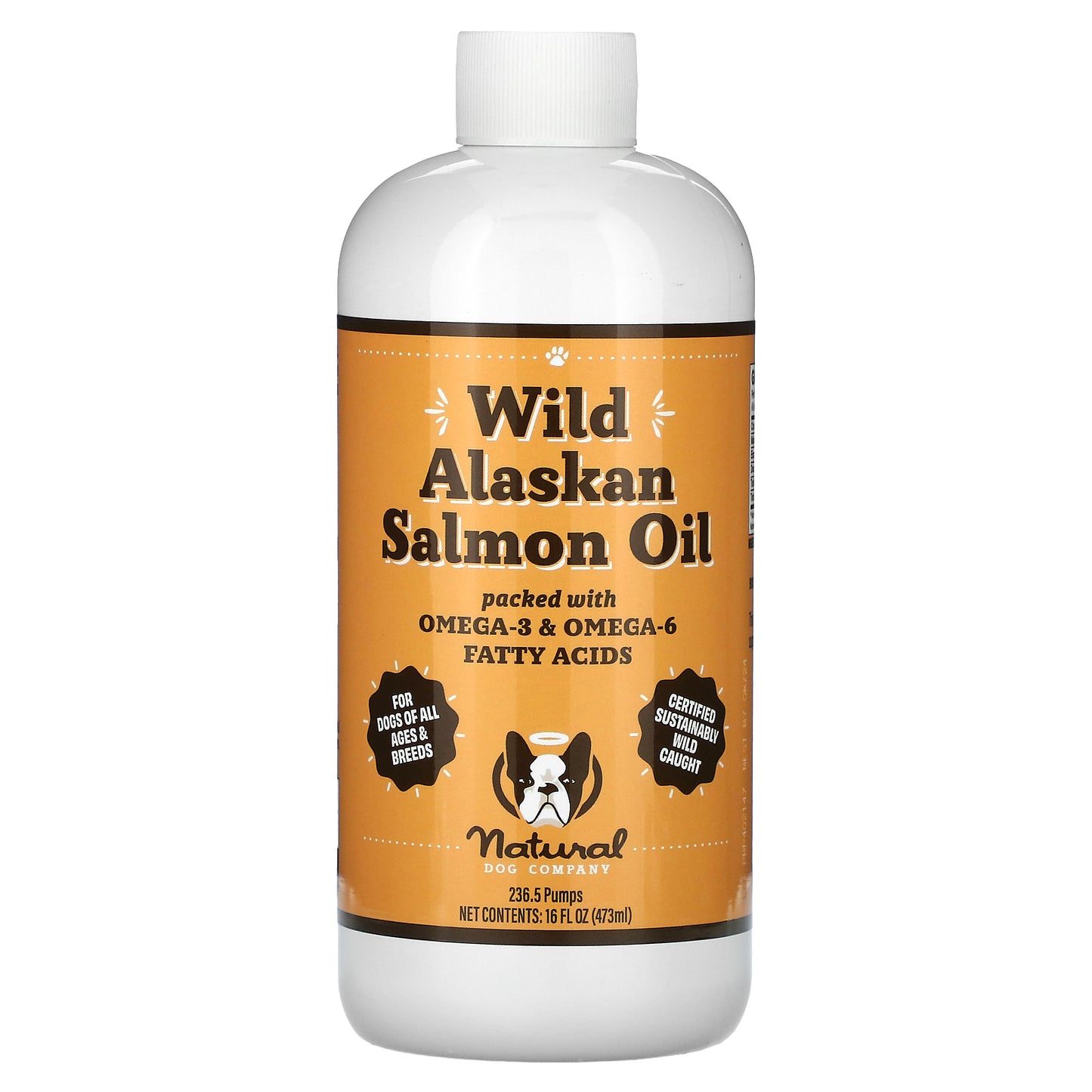 Natural Dog Company, Wild Alaskan Salmon Oil, For Dogs, All Ages, 16 fl oz (473 ml)