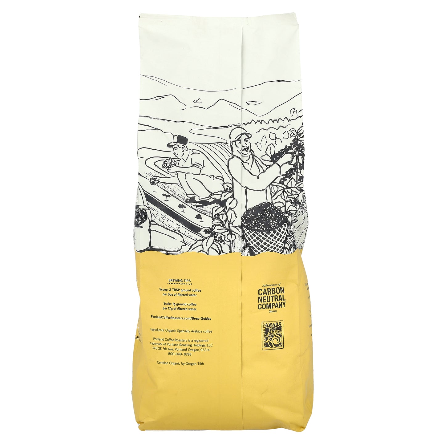 Portland Coffee Roasters, Organic Coffee, Whole Bean, Light Roast, Tanager's Song, 2 lbs (907 g)