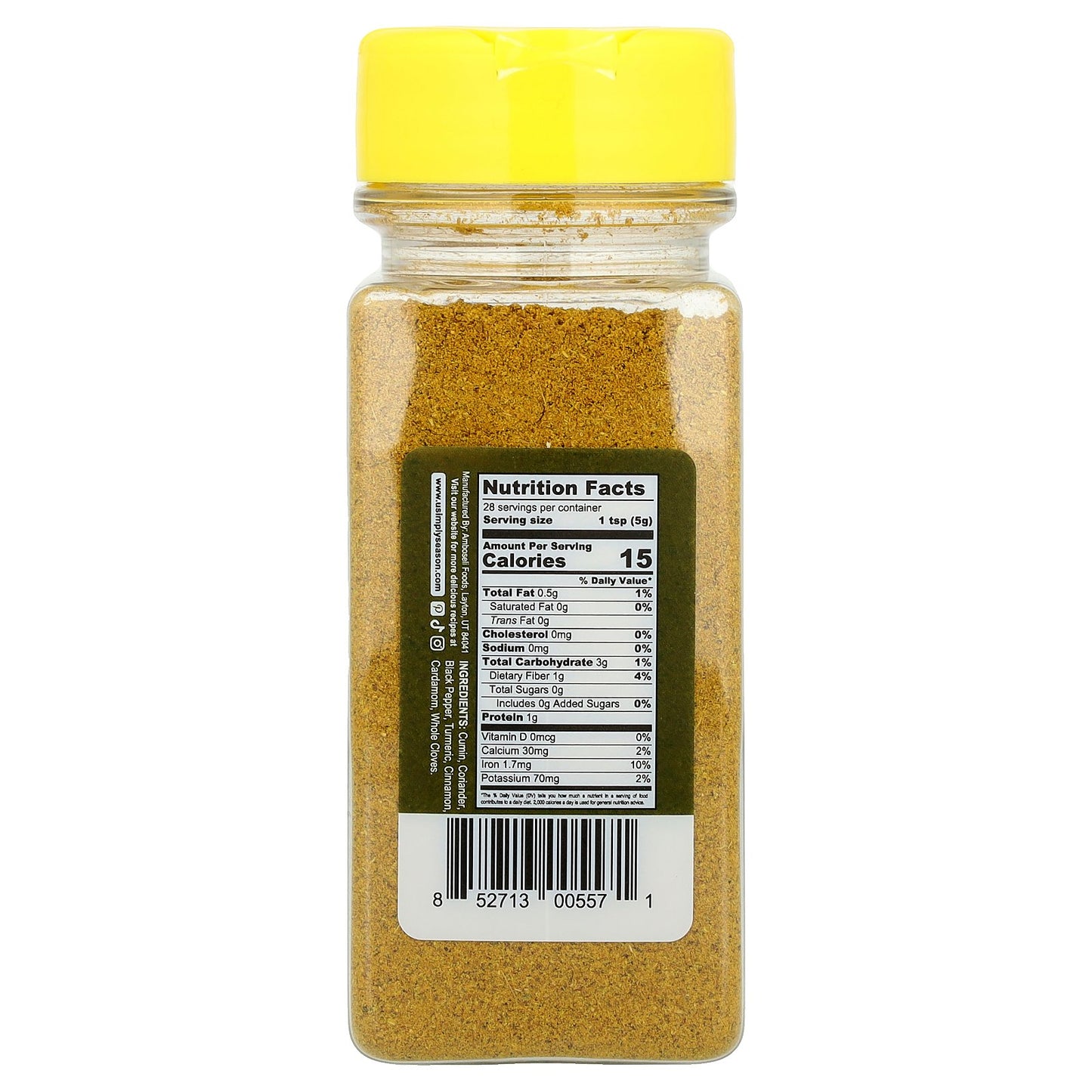 USimplySeason, Artisan Spice Blend, Xawaash, 4.8 oz (136 g)