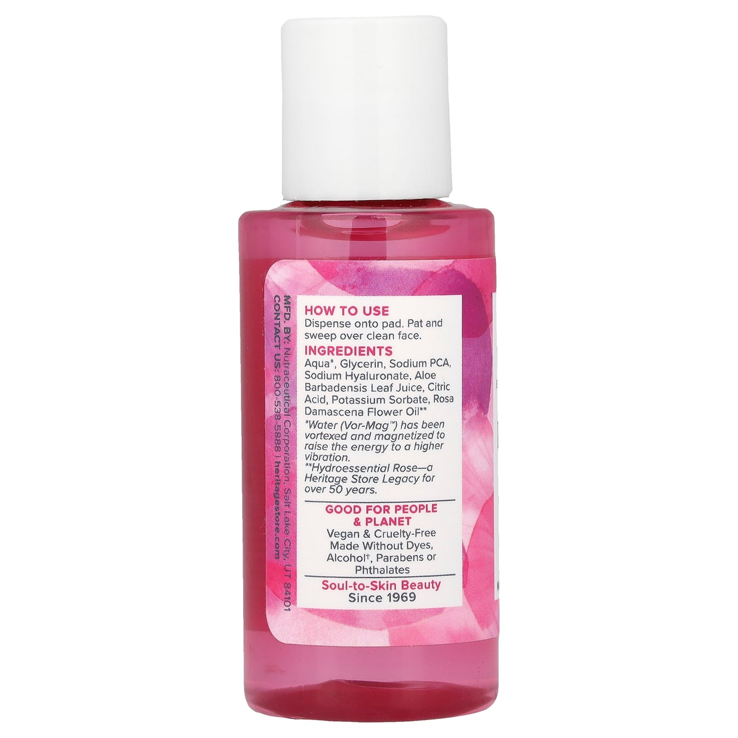 Heritage Store, Rosewater Toner, Moisturizing Essence , 2 fl oz (59 ml)