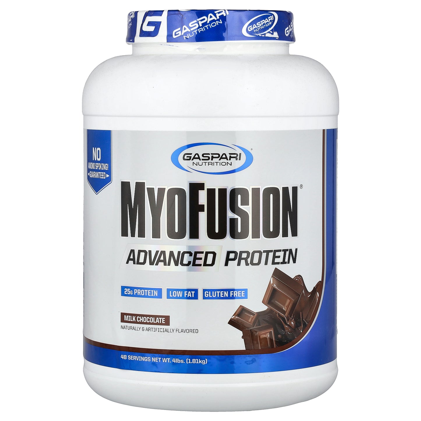 Gaspari Nutrition, MyoFusion®, Advanced Protein, Milk Chocolate, 4 lbs (1.81 kg)