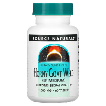 Source Naturals, Horny Goat Weed, 1,000 mg, 60 Tablets