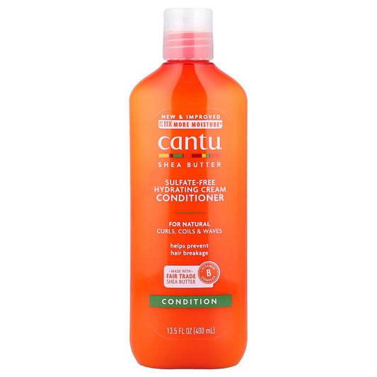 Cantu, Shea Butter, Sulfate-Free Hydrating Cream Conditioner, For Natural Curls, Coils & Waves, 13.5 fl oz (400 ml)