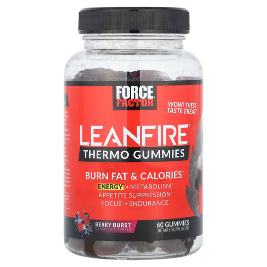 Force Factor, LeanFire® Thermo Gummies, Berry Burst, 60 Gummies