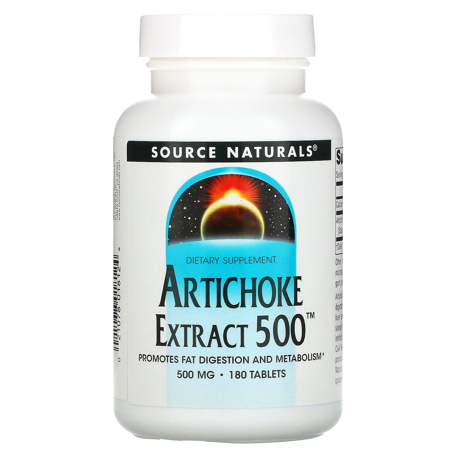 Source Naturals, Artichoke Extract 500, 500 mg, 180 Tablets