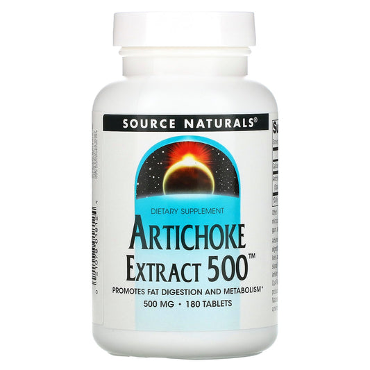 Source Naturals, Artichoke Extract 500, 500 mg, 180 Tablets