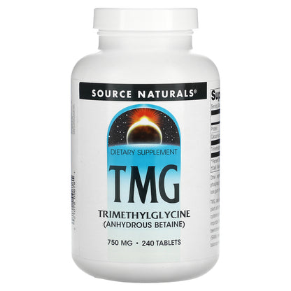 Source Naturals, TMG, 750 mg, 240 Tablets