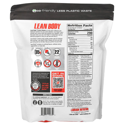 Labrada Nutrition, Lean Body, Protein Shake Drink Mix, Strawberry, 2.47 lb (1,120 g)