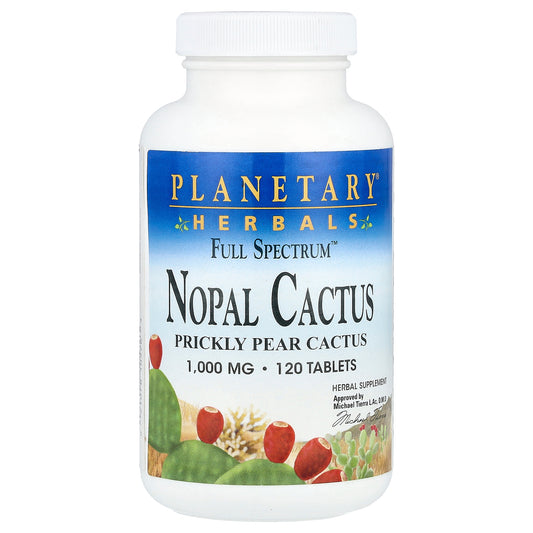 Planetary Herbals, Full Spectrum™, Nopal Cactus, 120 Tablets