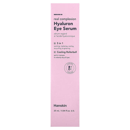 Hanskin, Real Complexion, Hyaluron Eye Serum, 0.84 fl oz (25 ml)