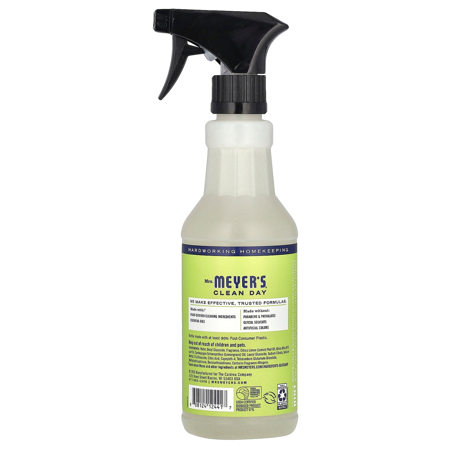 Mrs. Meyers Clean Day, Multi-Surface Everyday Cleaner, Lemon Verbena , 16 fl oz (473 ml)