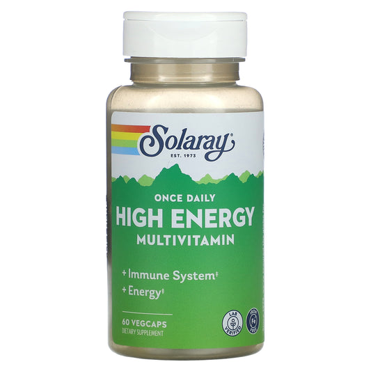 Solaray, Once Daily, High Energy Multivitamin, Iron Free, 60 VegCaps