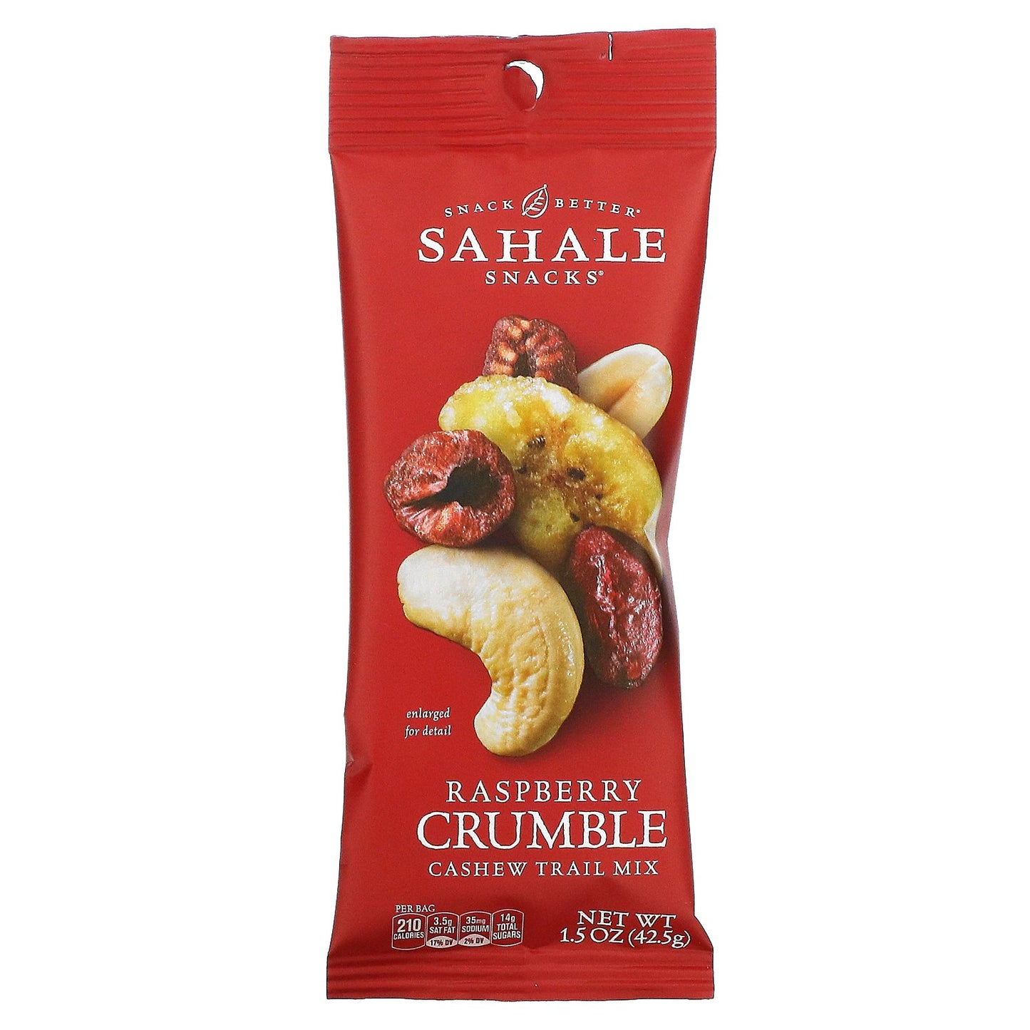 Sahale Snacks, Cashew Trail Mix, Raspberry Crumble, 9 Packs, 1.5 oz (42.5 g) Each