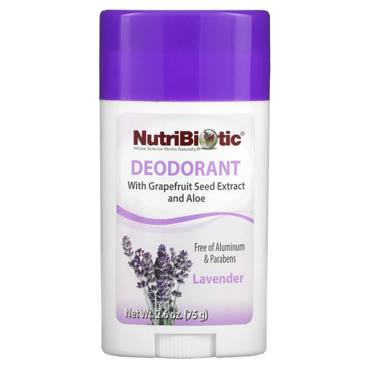 NutriBiotic, Deodorant, Lavender, 2.6 oz (75 g)