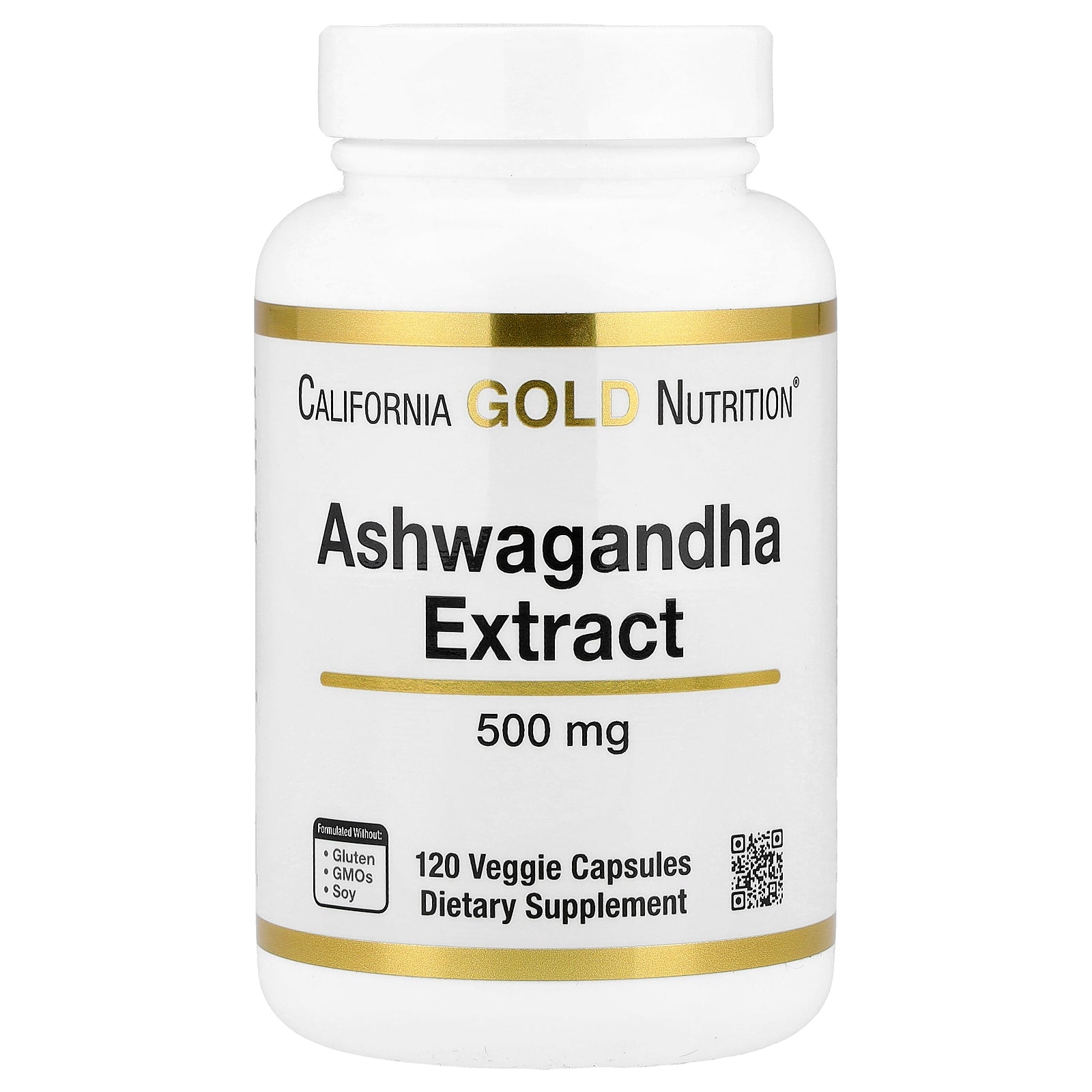 California Gold Nutrition, Ashwagandha, 500 mg, 120 Veggie Capsules