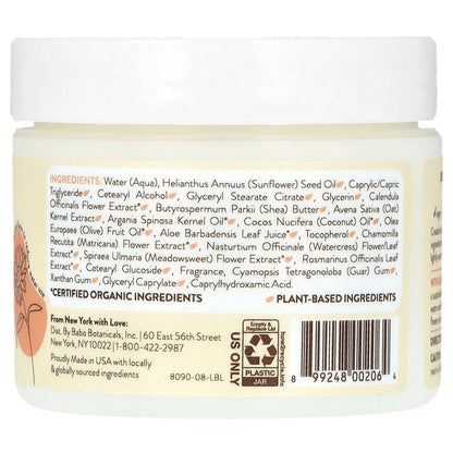 Babo Botanicals, Moisturizing Miracle Face Cream, Oat & Calendula, 2 oz (57 g)