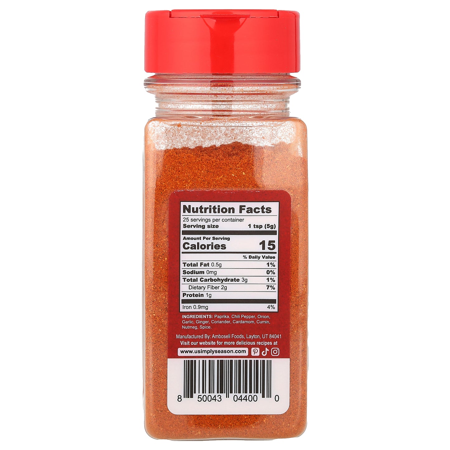 USimplySeason, Ethiopian Seasoning, Berbere, 4.8 oz (135 g)