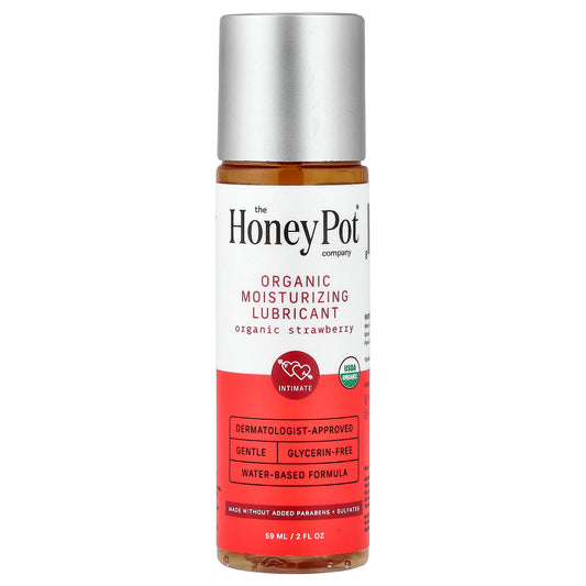 The Honey Pot Company, Organic Moisturizing Lubricant, Organic Strawberry, 2 fl oz (59 ml)