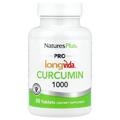 NaturesPlus, Pro Longvida® Curcumin 1000, 1,000 mg, 30 Tablets