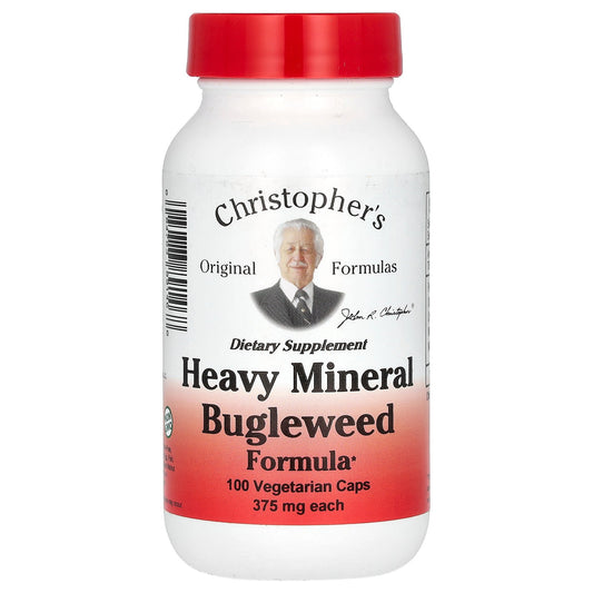 Christopher's Original Formulas, Heavy Mineral Bugleweed Formula, 100 Vegetarian Caps