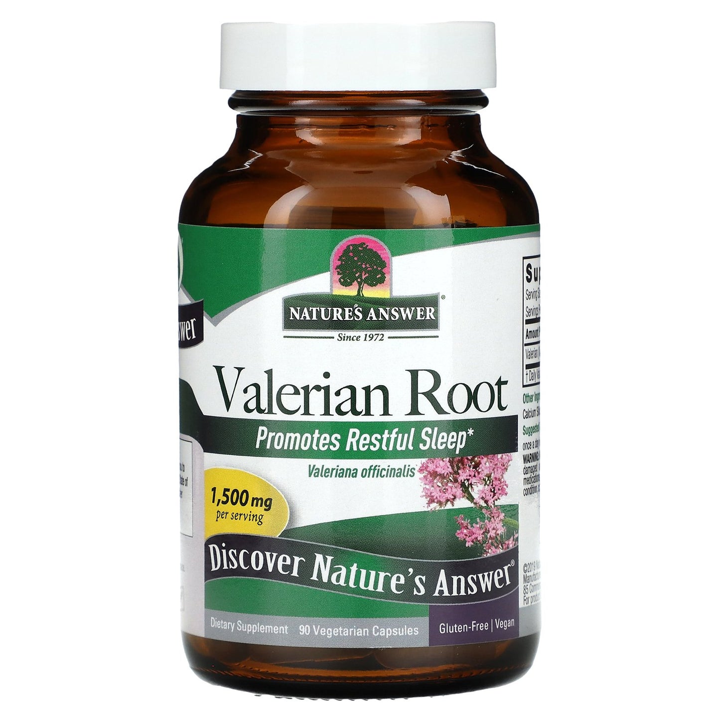 Nature's Answer, Valerian Root, 90 Vegetarian Capsules (500 mg per Capsule)