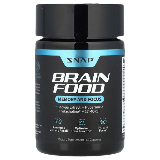 Snap Supplements, Brain Food, 60 Capsules