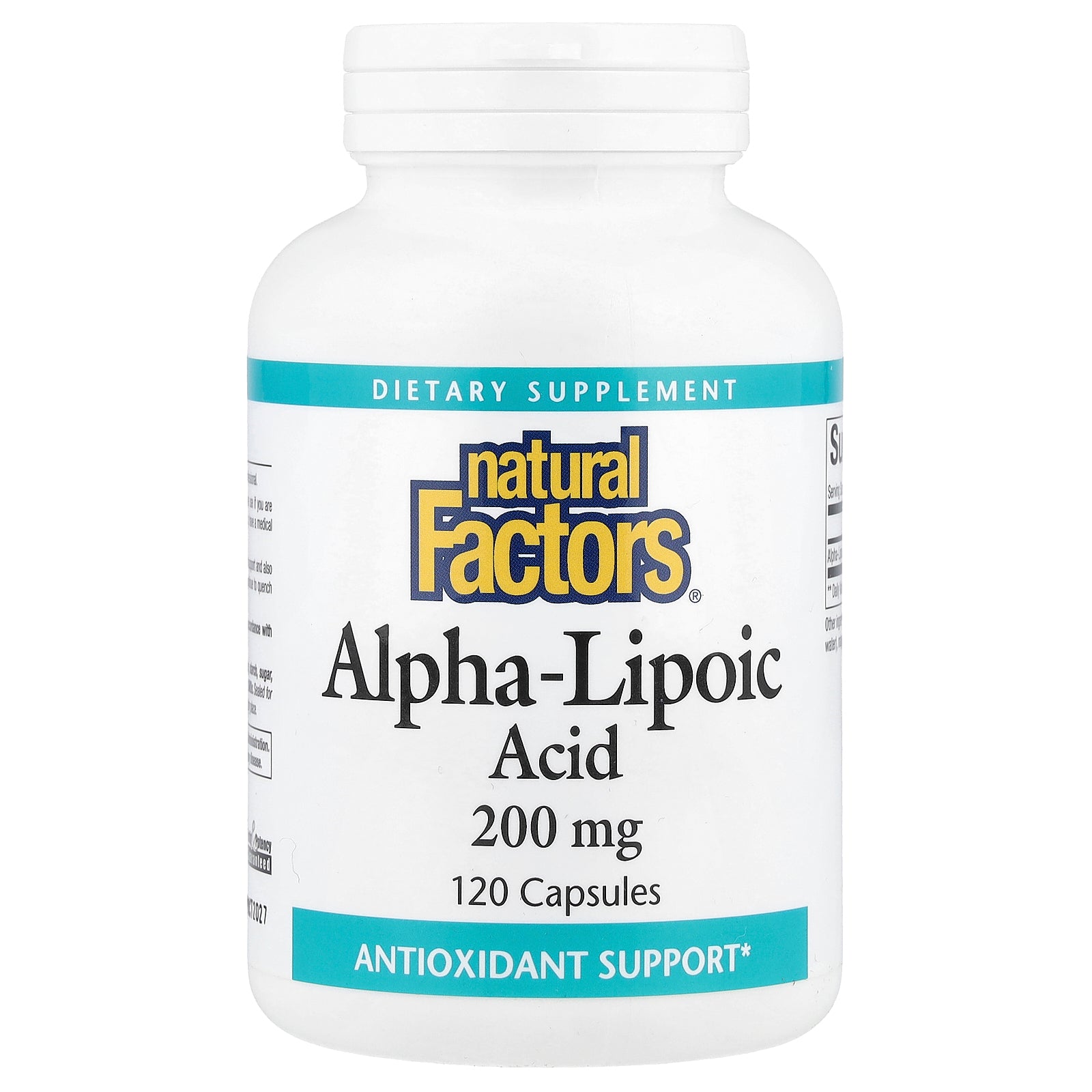 Natural Factors, Alpha-Lipoic Acid, 200 mg, 120 Capsules