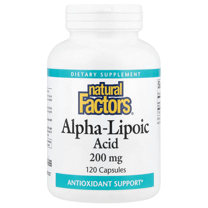 Natural Factors, Alpha-Lipoic Acid, 200 mg, 120 Capsules